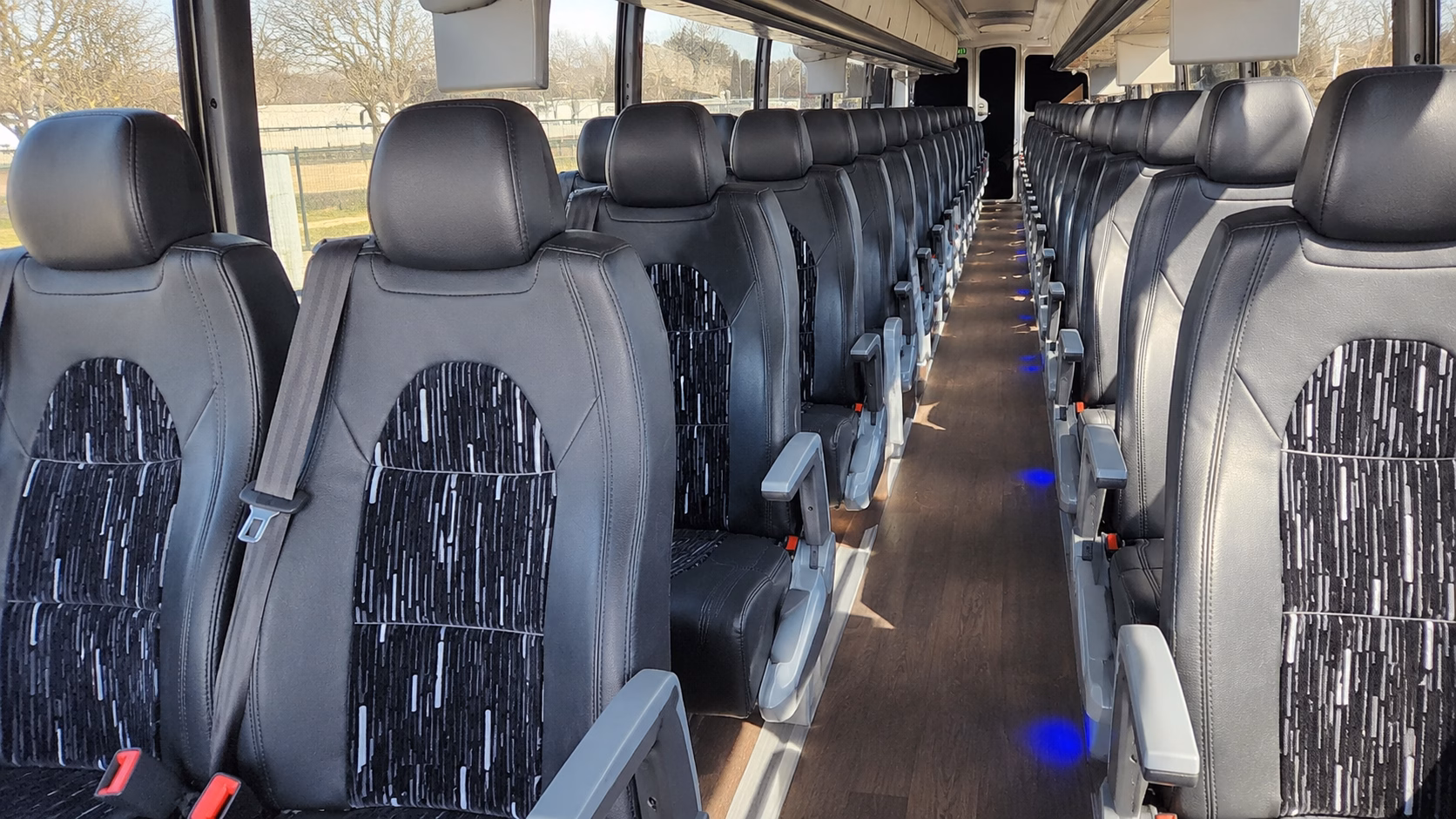 baytown airport transportation onboard seating